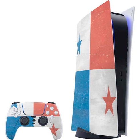 Panama Flag Distressed PlayStation PS5 Skins